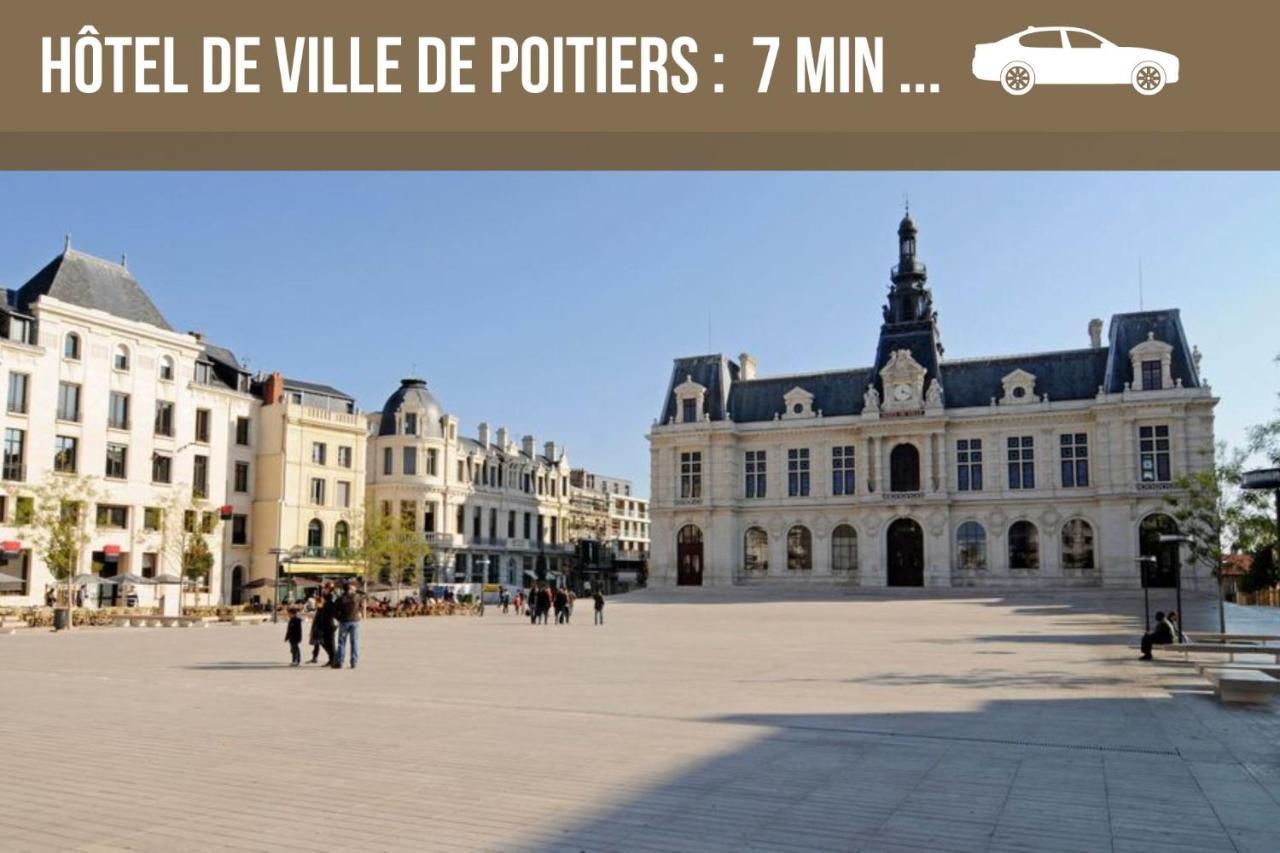 Bellejoie - Appartement T3- Poitiers Sud - Direct Futuroscope - Parking Et Wifi Gratuit Kültér fotó