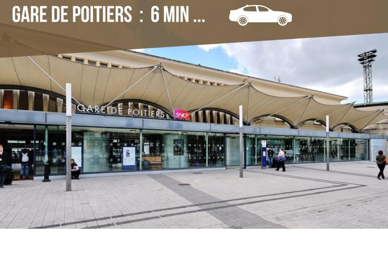 Bellejoie - Appartement T3- Poitiers Sud - Direct Futuroscope - Parking Et Wifi Gratuit Kültér fotó